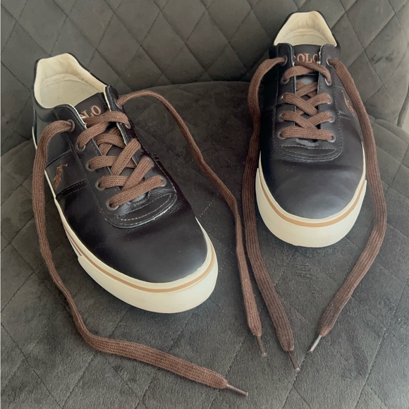 Polo, Mens, Leather, Lace-Up, Sneakers. - Picture 4 of 11